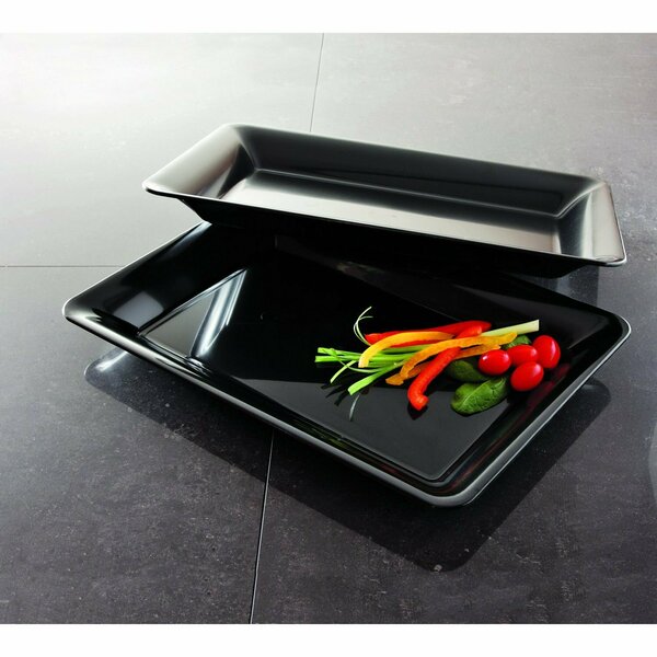 Emi Yoshi Party Tray Rectangle Tray Black 10 in. X 14 in., 25PK EMI-1014B